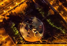 Детская площадка «Гулливер» ночью №1 Детская площадка «Гулливер» ночью №1