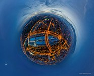 Город искусств и наук ночью №3 Город искусств и наук ночью №3
