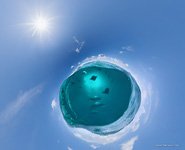 Манты. Планета из сплит-панорамы Манты. Планета из сплит-панорамы