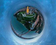 Статуя Кришту Рей вечером Статуя Кришту Рей вечером