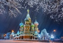 Собор Василия Блаженого зимой. Москва Собор Василия Блаженого зимой. Москва