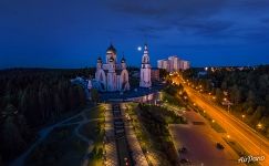 Храмовый комплекс ночью Храмовый комплекс ночью