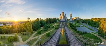 Над площадью Славянской письменности Над площадью Славянской письменности